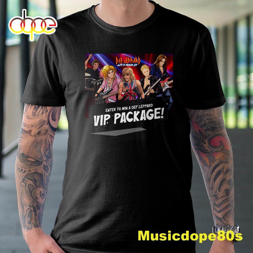 Def Leppard The Stadium Tour 2022 Let Rock It Unisex T Shirt