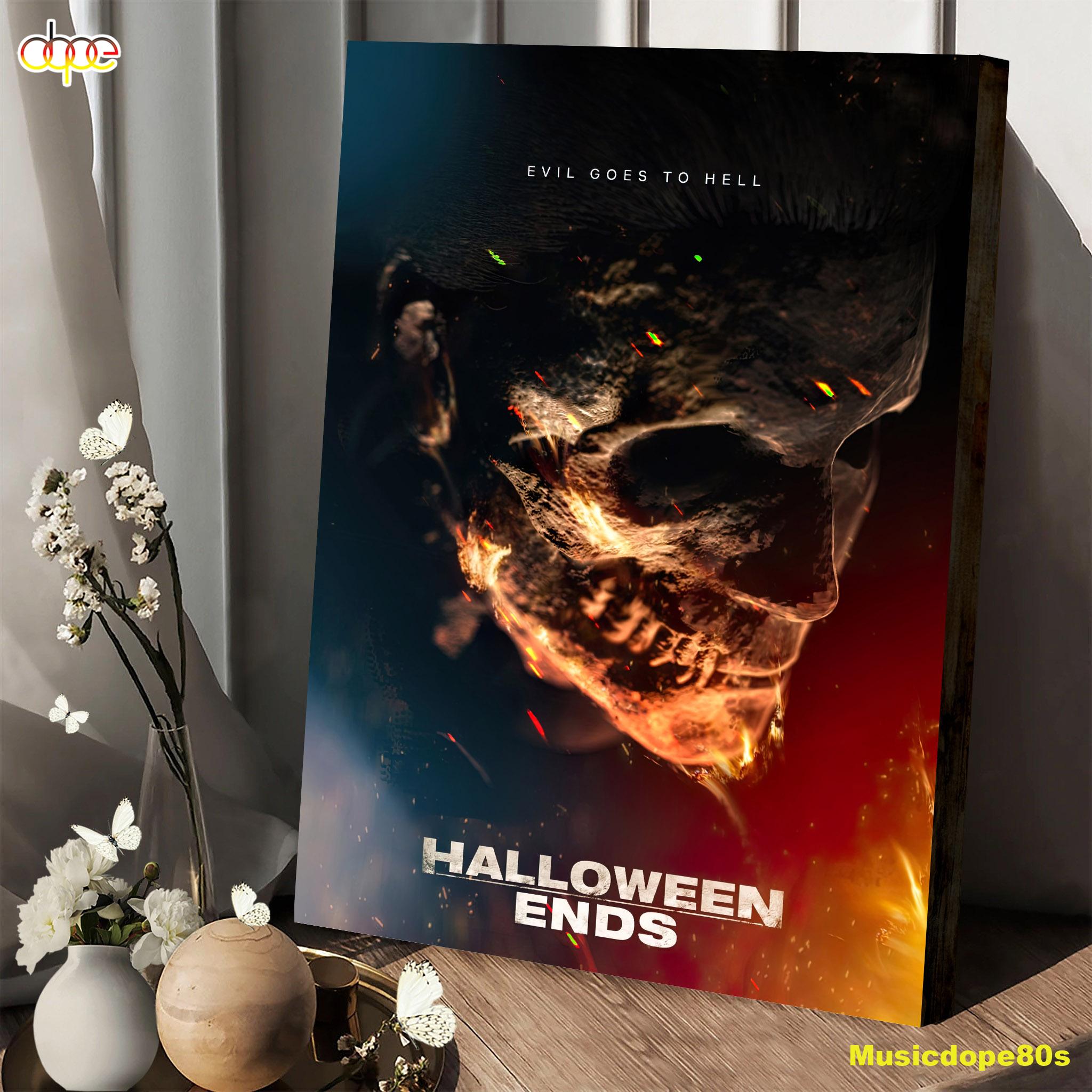 Evil Goes To Hell Halloween Ends Movie 2022 Canvas