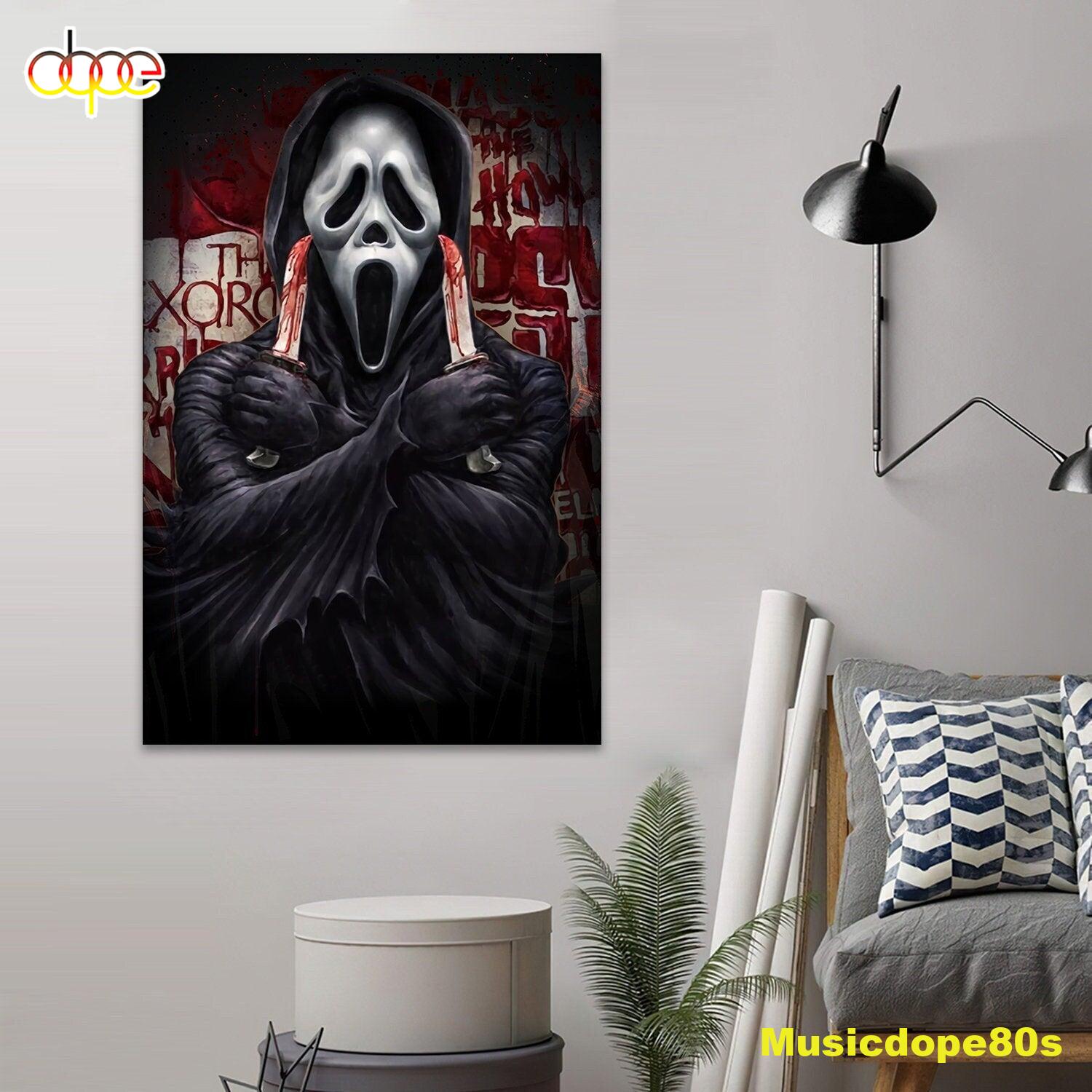 Ghostface Horror Characters Halloween Wall Art Decor Poster Canvas