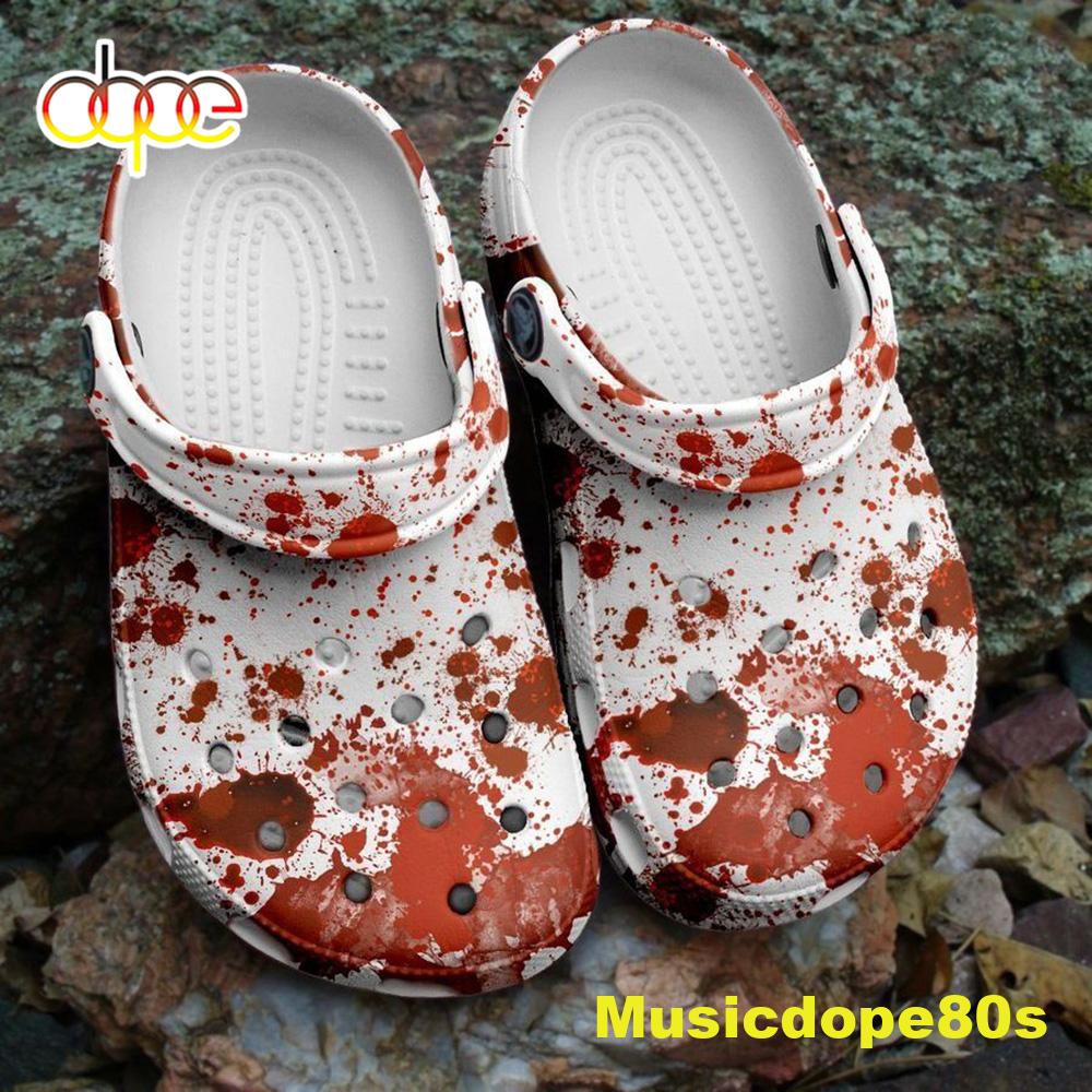 Halloween 2022 Horror Blood Splattered Halloween Crocs