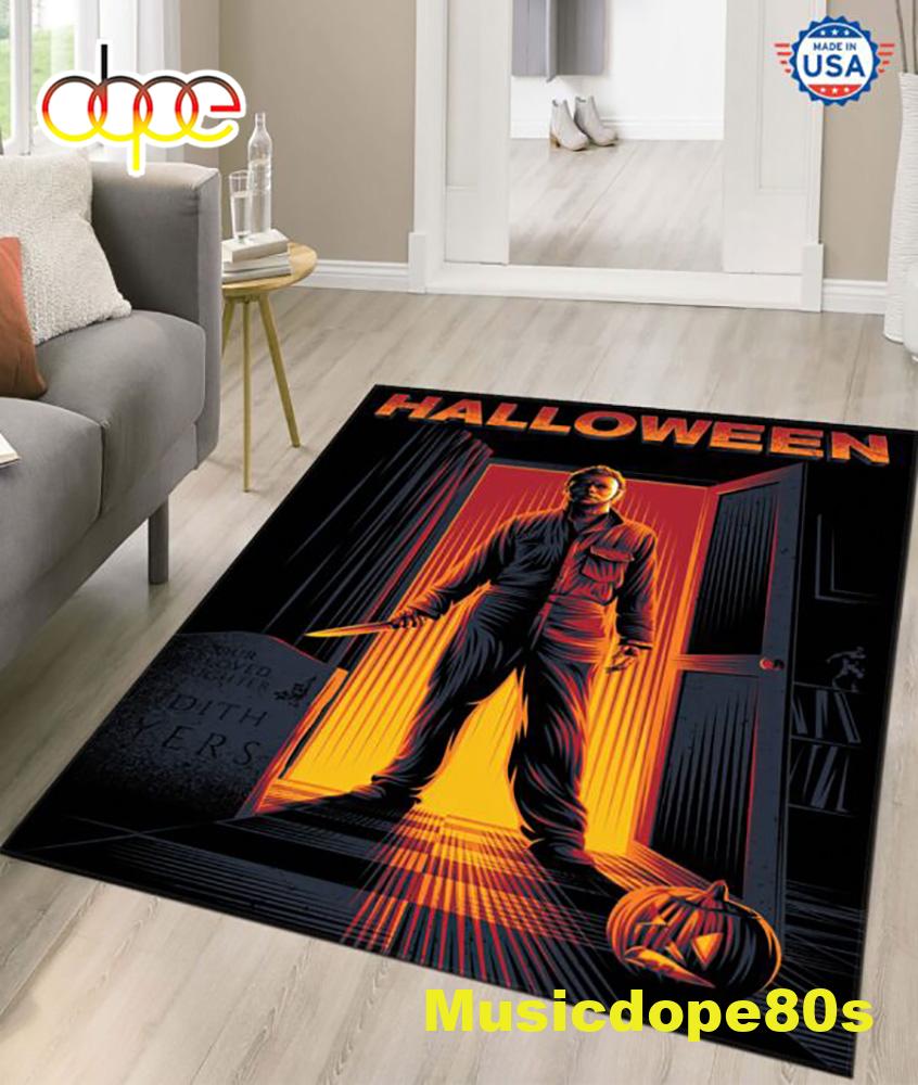 Halloween 2022 Michael Myers Halloween Rug Capet Living Room Decor