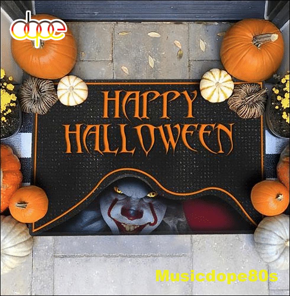 Halloween 2022 Pennywise Happy Halloween Doormat