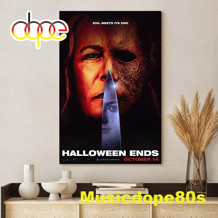 Halloween Ends Michael Myers New Movie Coming Soon 2022 Poster Canvas