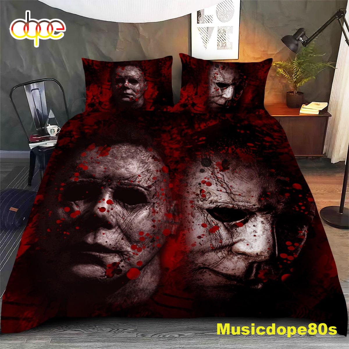 Halloween Michael Myers Quilt Bedding Set 1