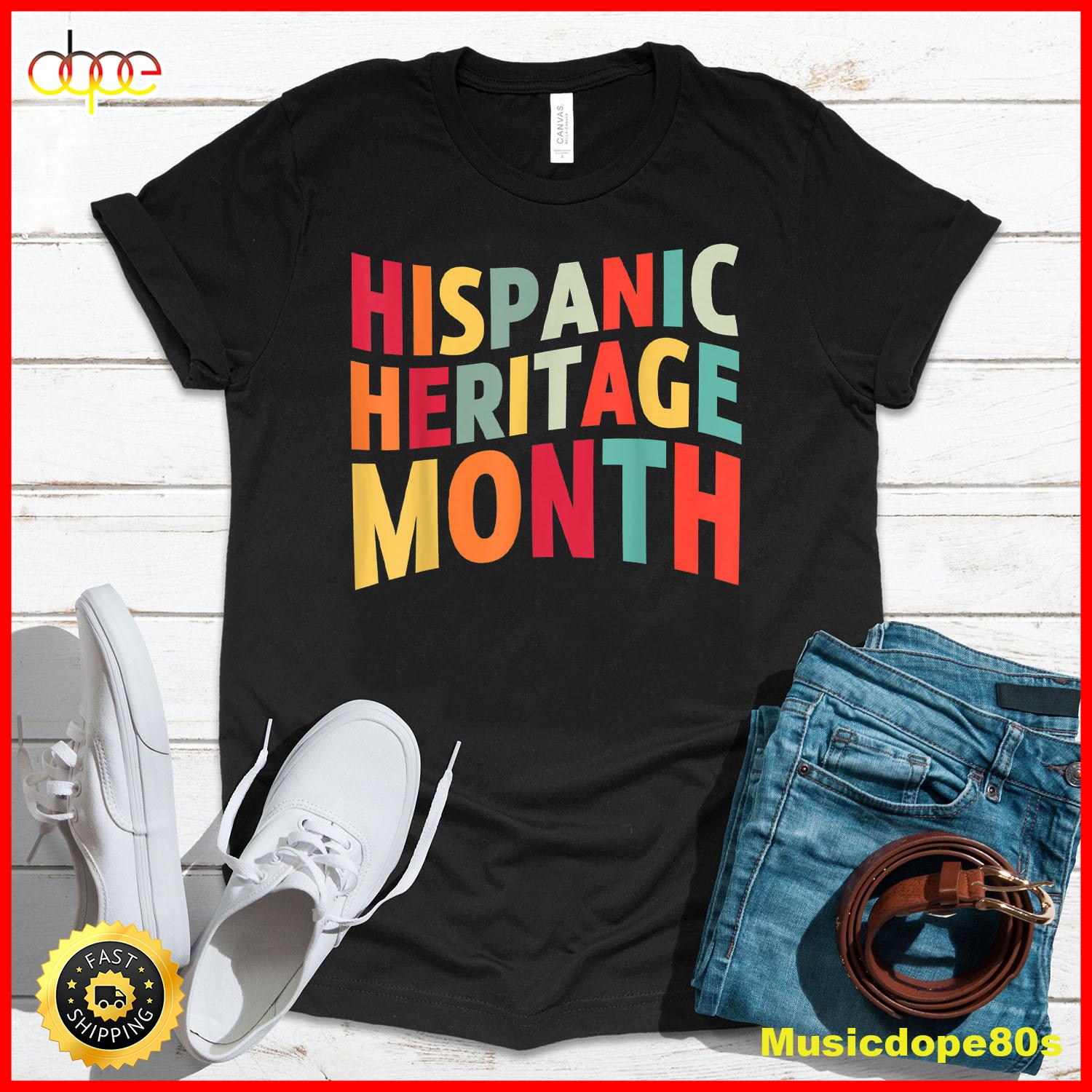 Hispanic Heritage Month 2022 National Latino Countries Flag T Shirt