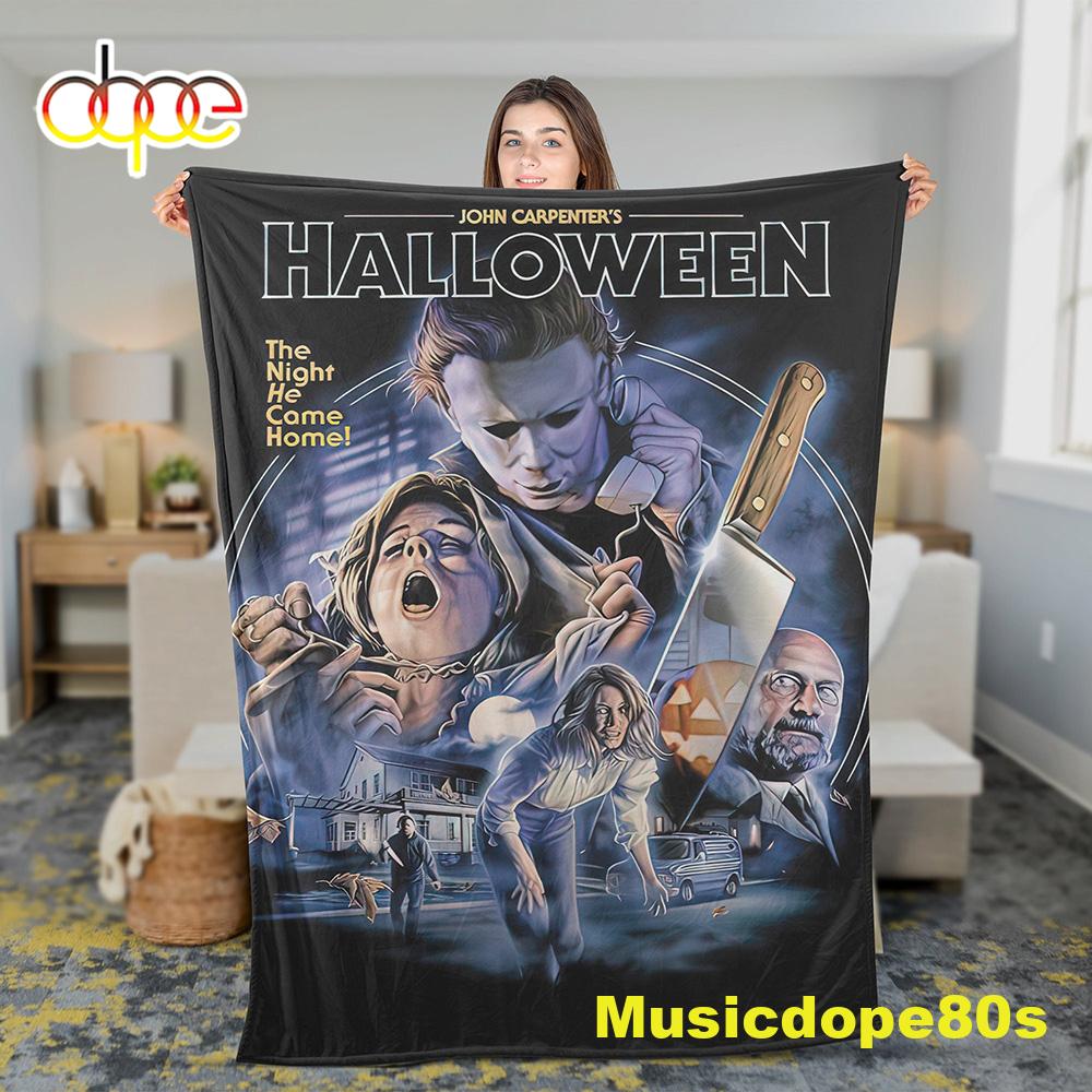 Horror Killer Michael Myers Scary Halloween Movie Fleece Blanket