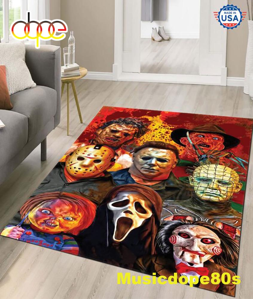 Horror Movie Characters Halloween 2022 Home Decor Rug Capet