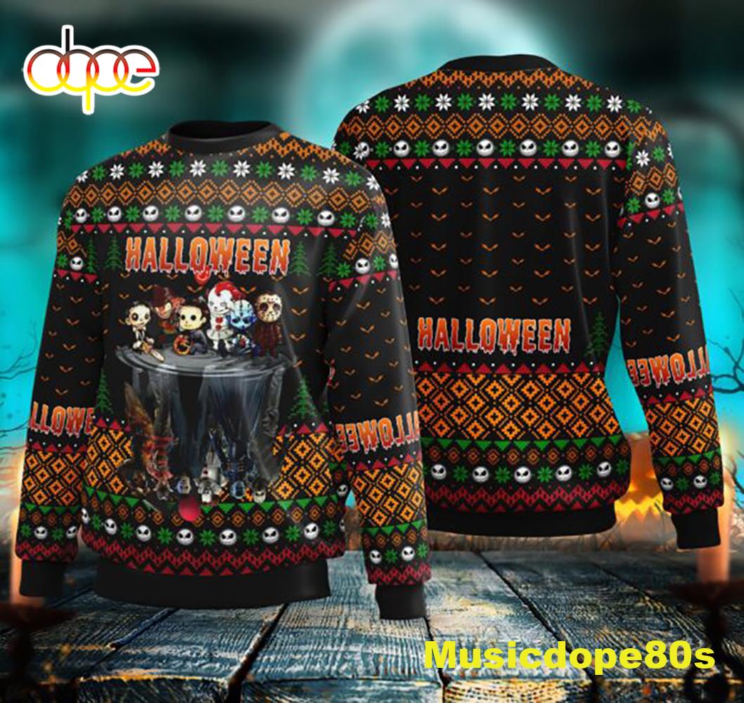 Horror Movie Halloween Ugly Halloween 2022 Sweater