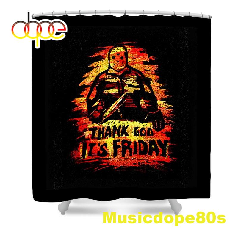 Jason Voorhees Friday 13th Shower Curtain