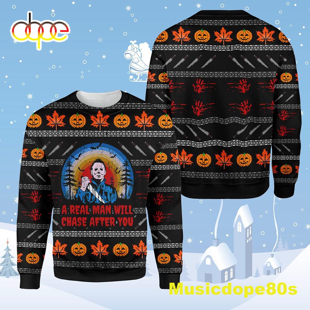 Michael Myers Halloween Horror 2022 Ugly Sweater