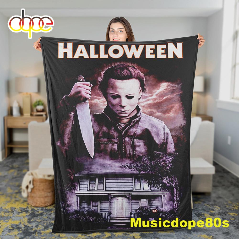 Michael Myers Halloween Horror Classic Poster Premium Blanket
