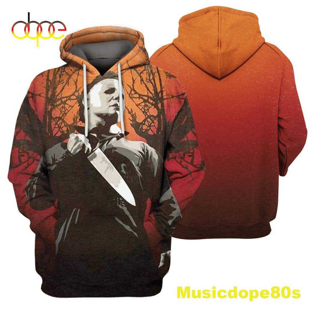 Michael Myers In The Wood Red All Over Print Shirt