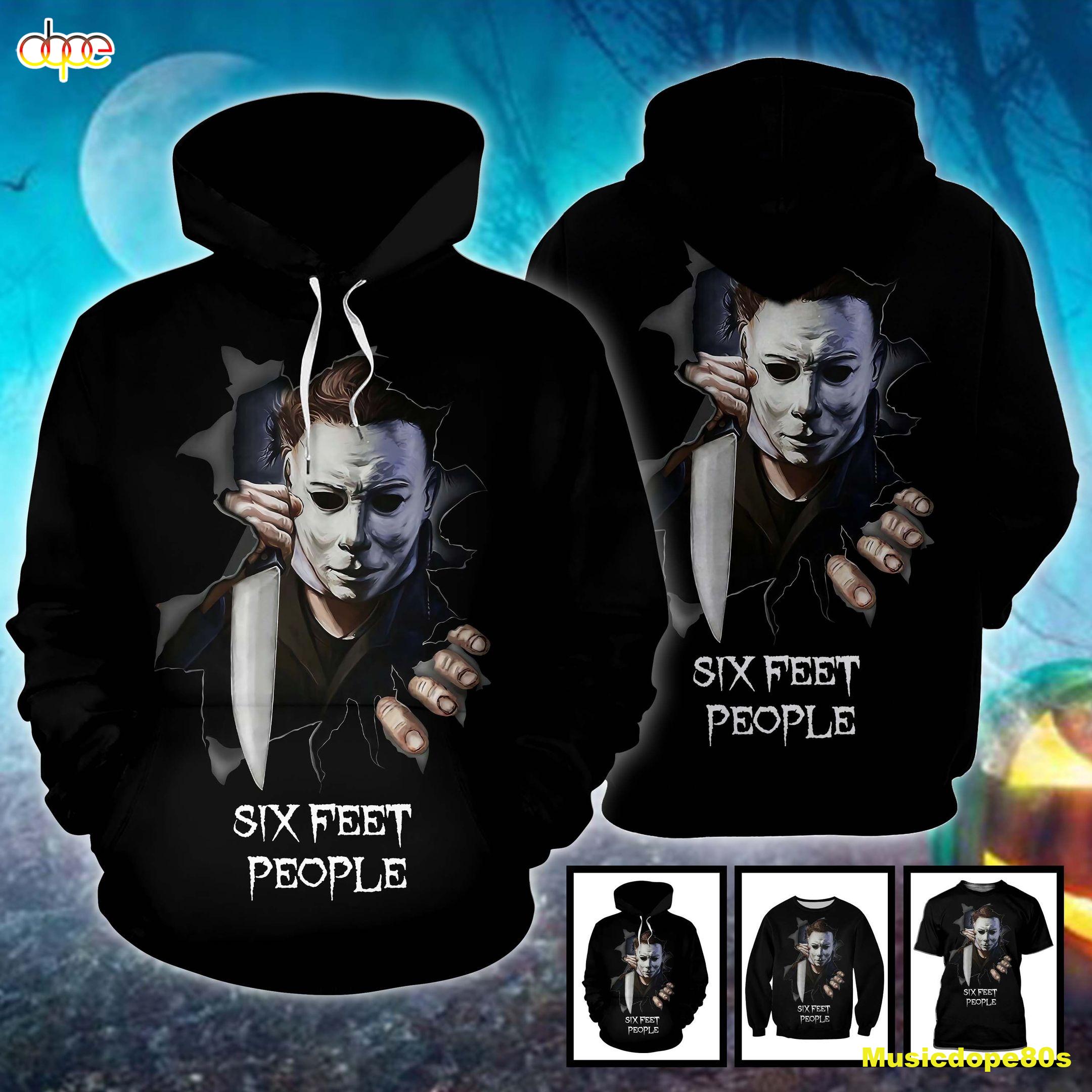 Michael Myers Six Feet People Horror Movie Halloween All Over Print 3D Shirt