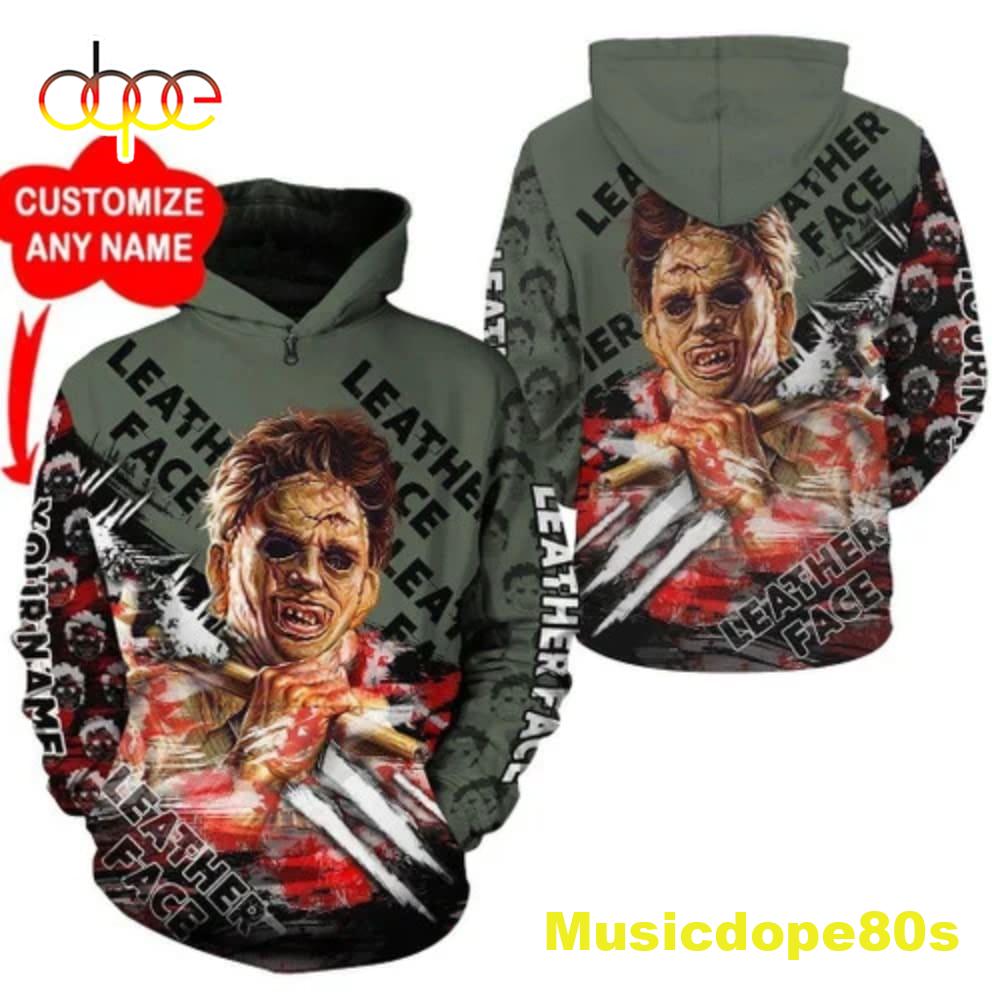 Personalized Leatherface AOP Hoodie