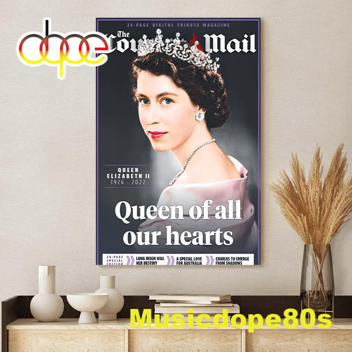 Queen Elizabeth Ii Young Queen Of All Our Hearts Canvas