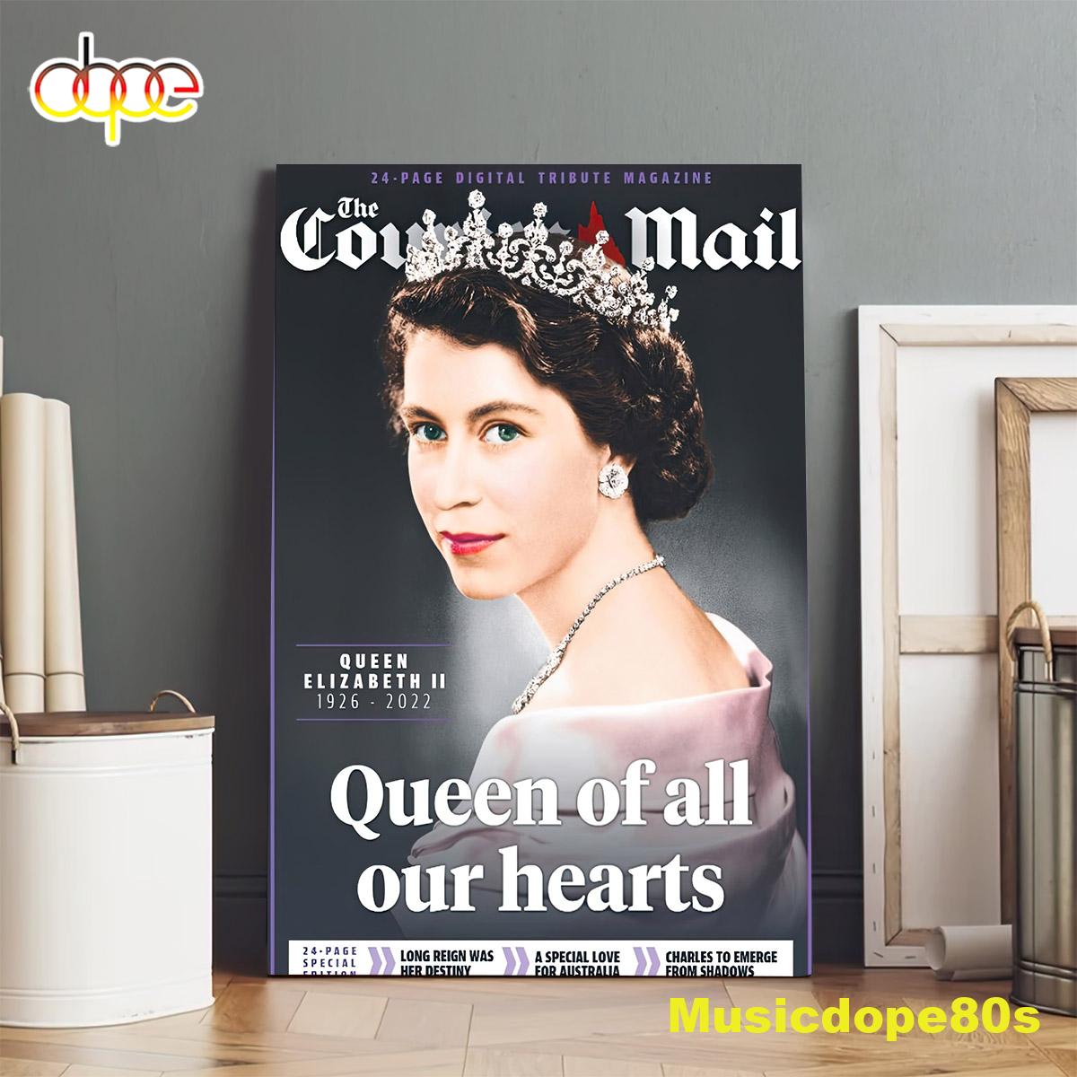 Queen Elizabeth Ii Young Queen Of All Our Hearts Poster