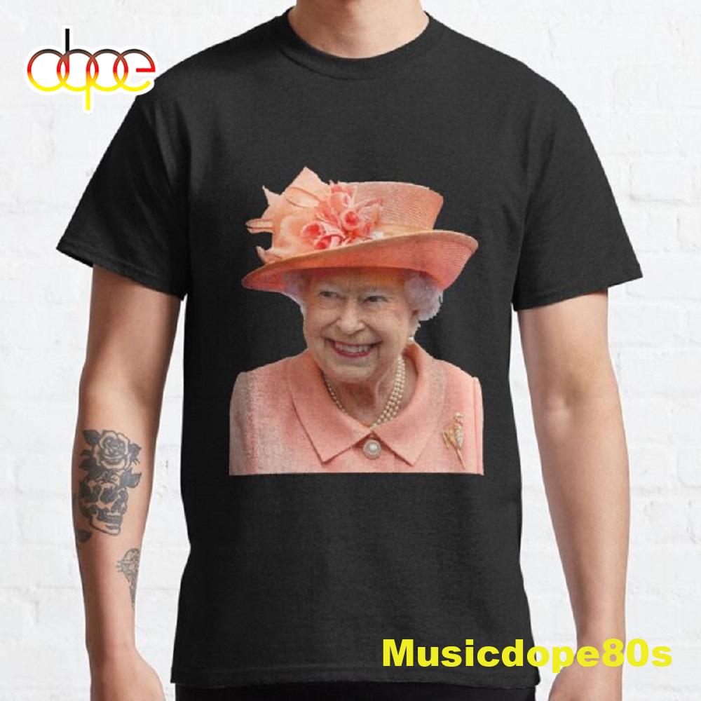Queen Elizabeth II 1926 2022 Union JackRoyal Crown Black Tshirt