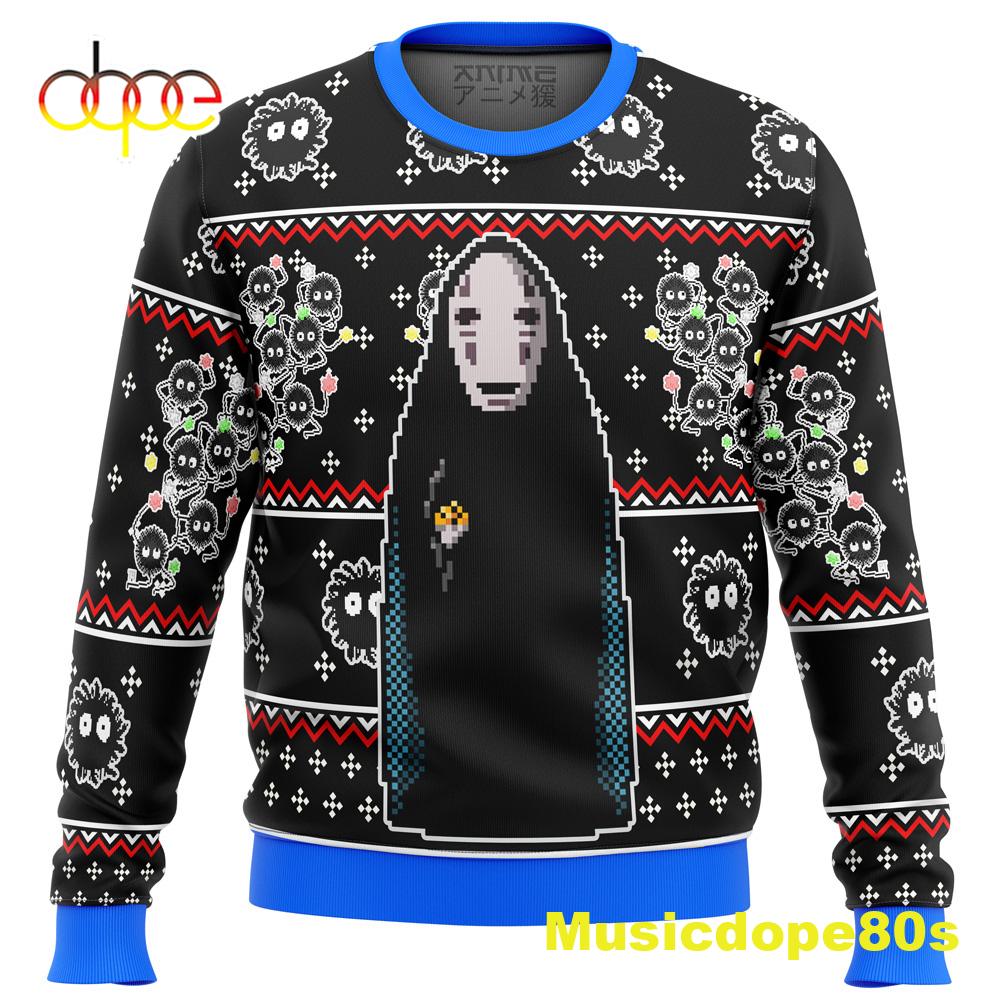 SPIRITED AWAY No Face Ugly Christmas Sweater