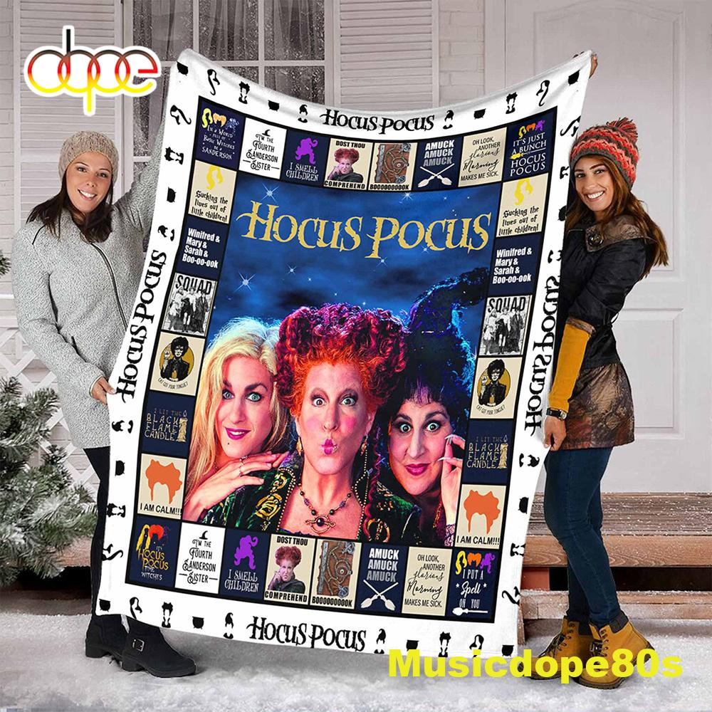 Sanderson Sisters Halloween Hocus Pocus Blanket Gift For Fans