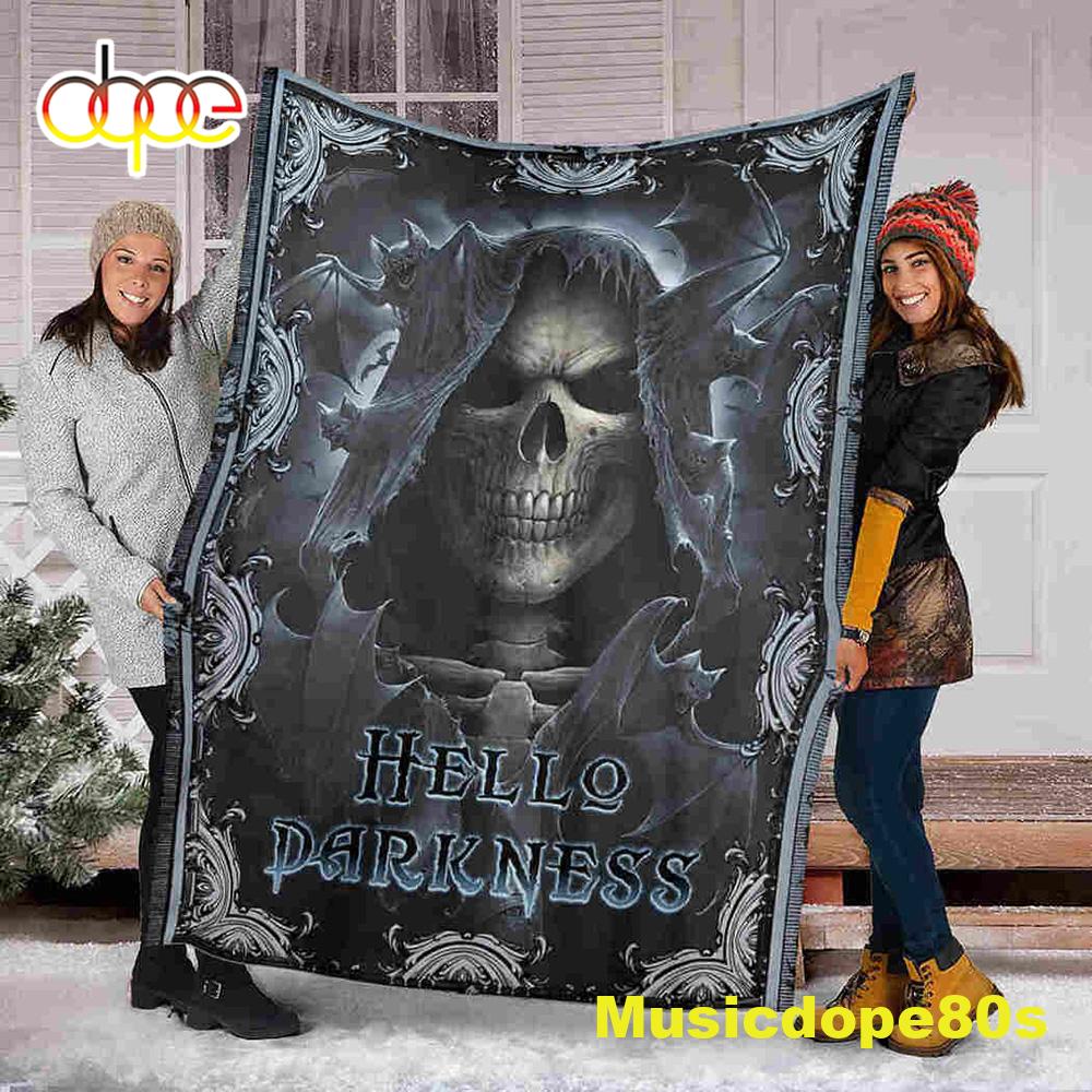 Skull Death Halloween Sofa Fleece Throw Blanket Halloween Gifts