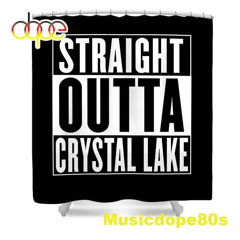 Straight Outta Crystal Lake Friday 13th Shower Curtain