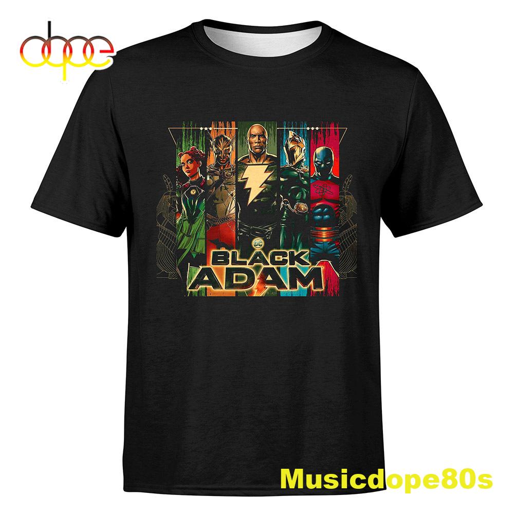 Black Adam Dc Movie The Rock Dwayne Johnson New Original 2022 Unisex Tshirt
