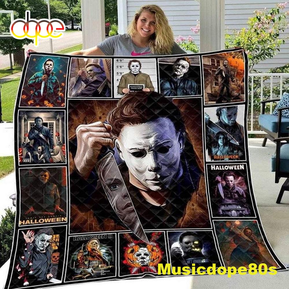 The Curse Of Michael Myers Halloween Horror Movie Blanket Quilt