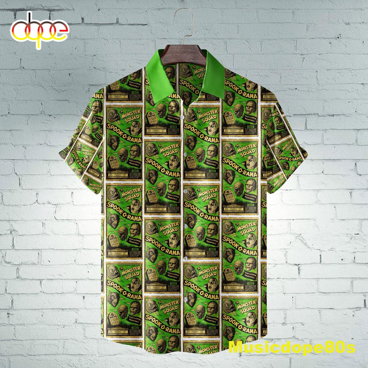 The Monster Squad Collage Photographic Horror Movie Halloween All Over Print 3D Hawaiian Shirt
