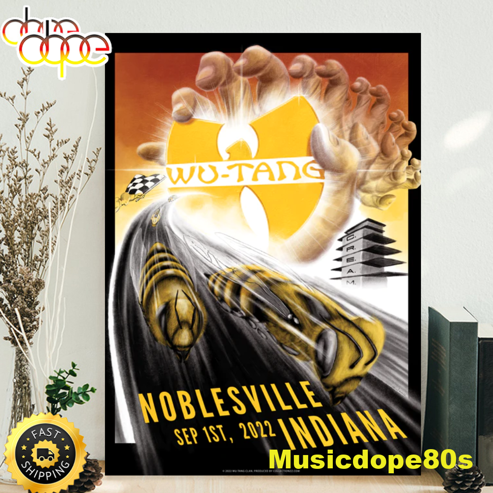 Wu-Tang Clan Noblesville September 1, 2022 Poster Canvas