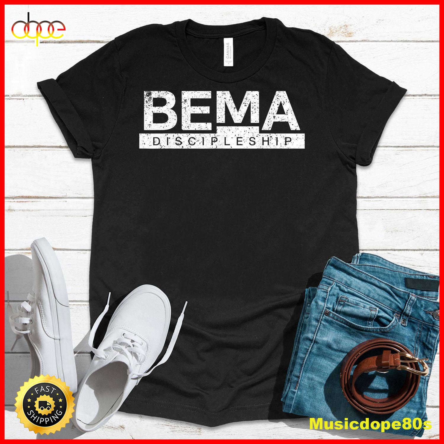 Vintage BEMA Discipleship Plain Black Tee T Shirt