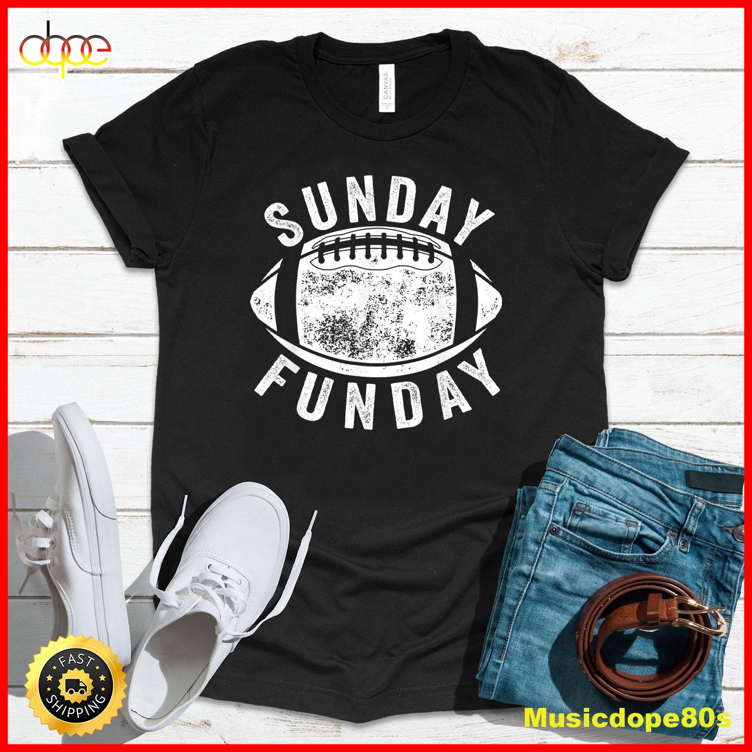Vintage Sunday Funday Football Sports T Shirt