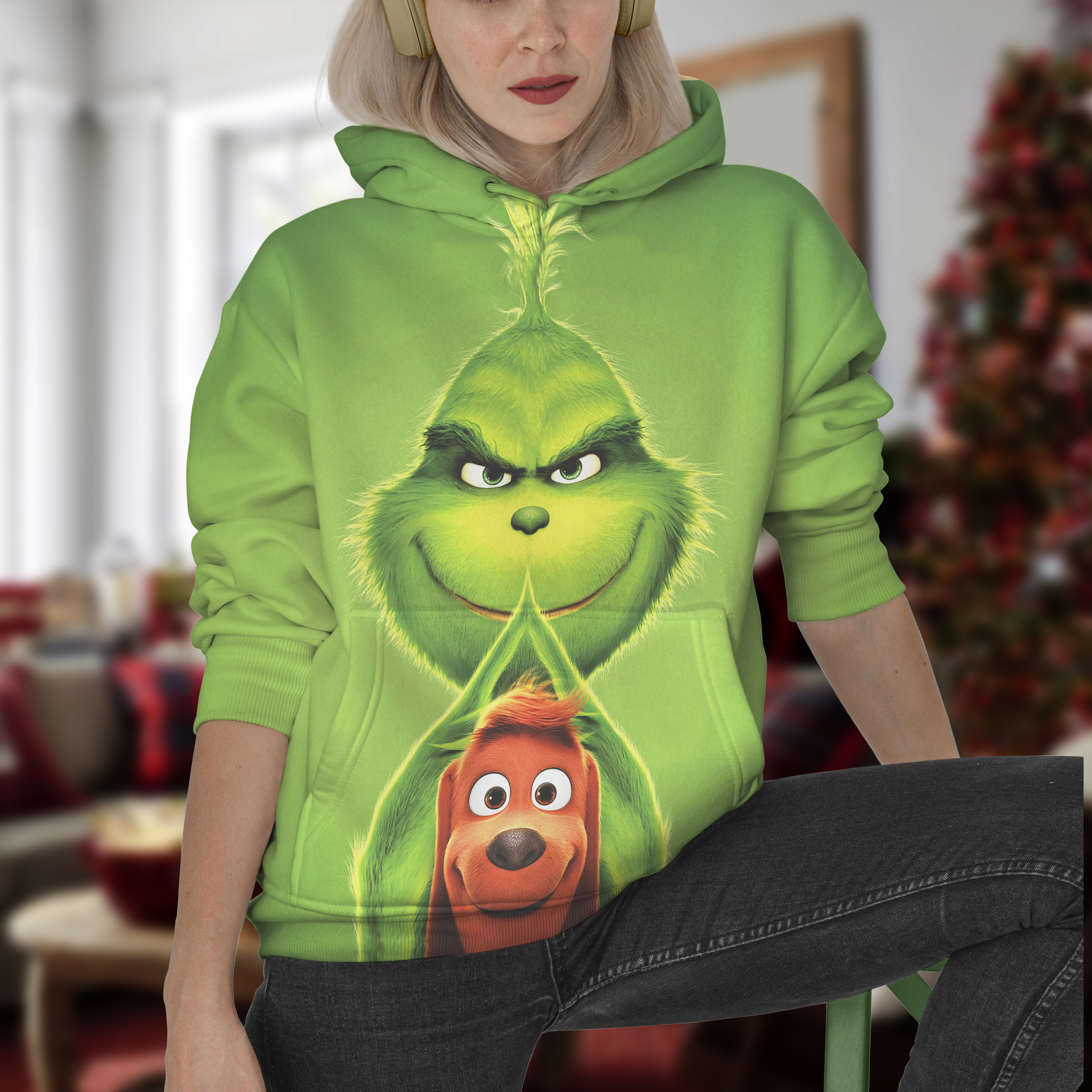 Inspired By The Grinch Hoodie All Over Print Shirt