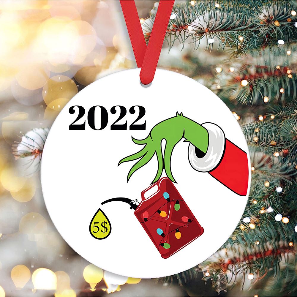 2022 The Grinch Christmas Ornament Decoration Gas Inflation Grinch Christmas Ornament