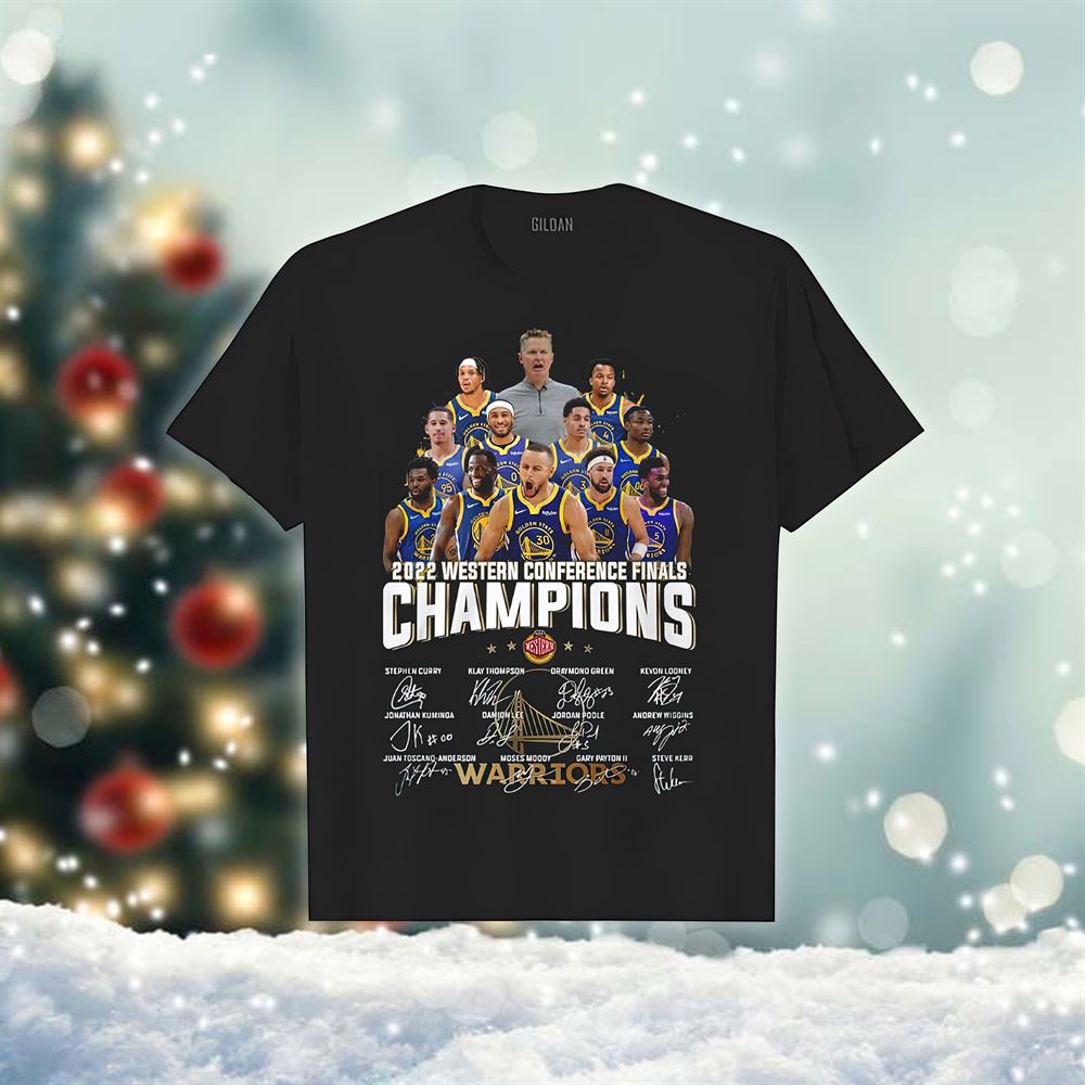 2022 Western Conference Champions Warriors Sign T Shirt