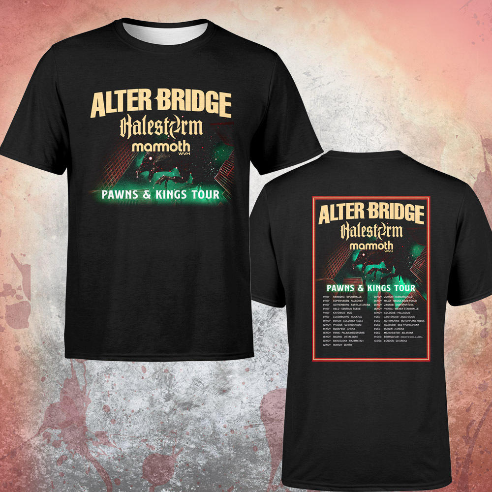 Alter Bridge Pawns And Kings Tour 2022 Dates Black Unisex T Shirt