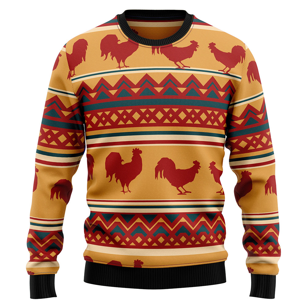 Amazing Chicken Ugly Christmas Sweater Christmas Outfits Gift