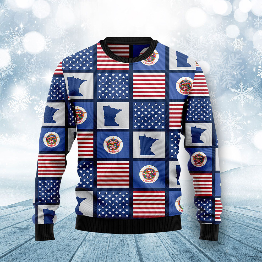 Amazing Minnesota Ugly Christmas Sweater Unisex Sweater Christmas Outfit