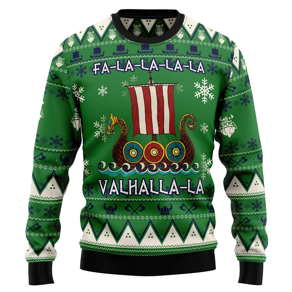Amazing Viking Ugly Christmas Sweater Retro Christmas Sweater