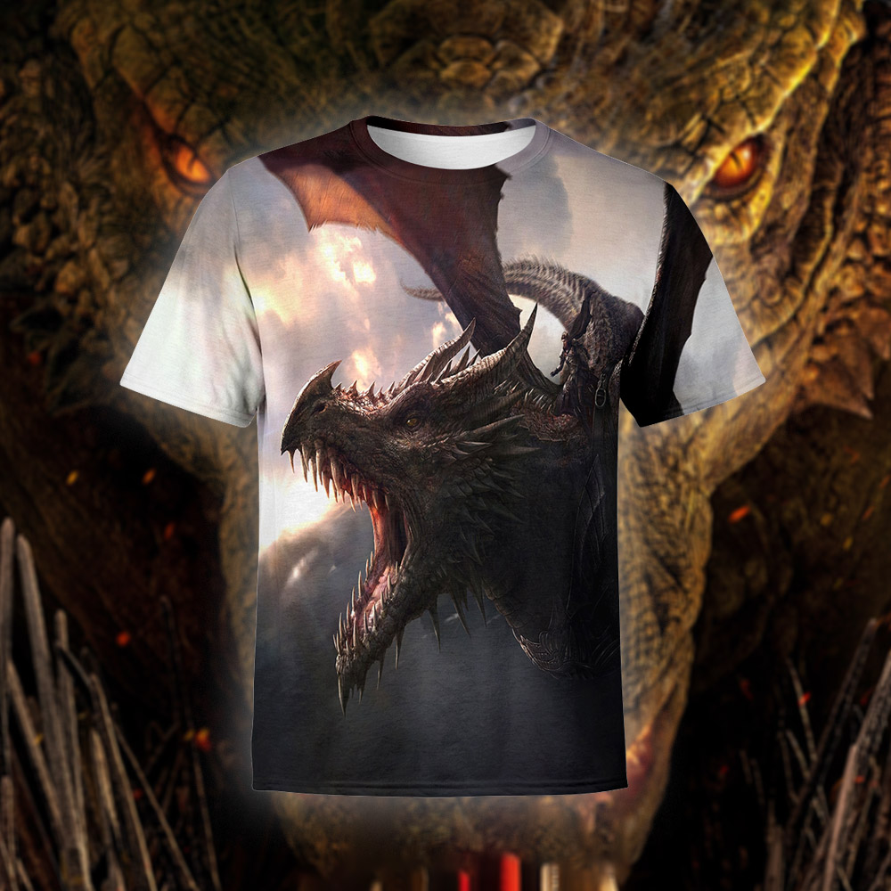 Balerion Black Dread Of The Dragon T Shirt All Over Print