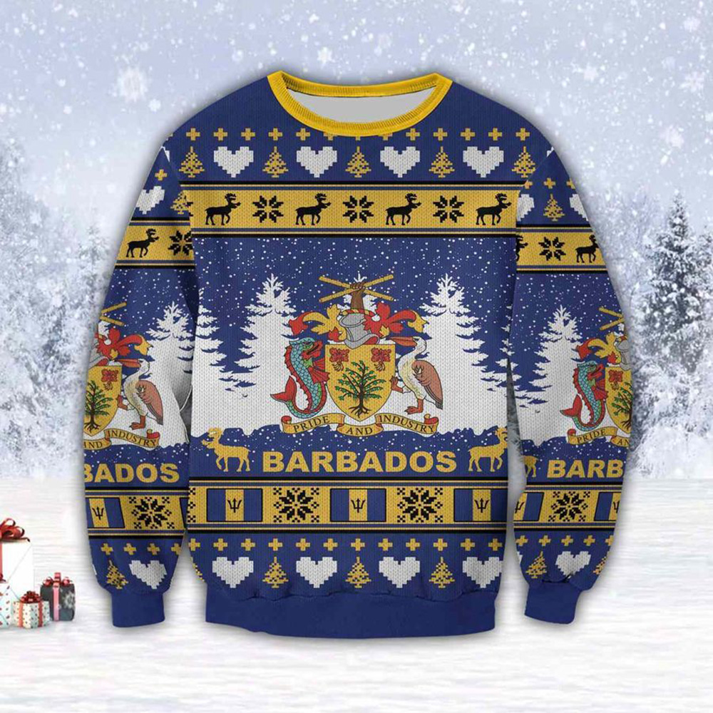 Barbados Island Pride Industry Ugly Christmas Sweater
