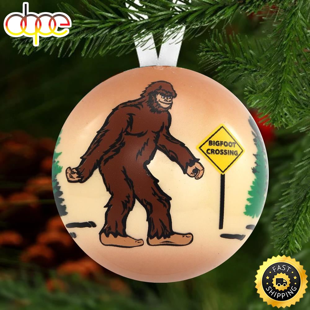 Bigfoot Crossing Christmas Holiday 2022 Bigfoot Yard Ornament