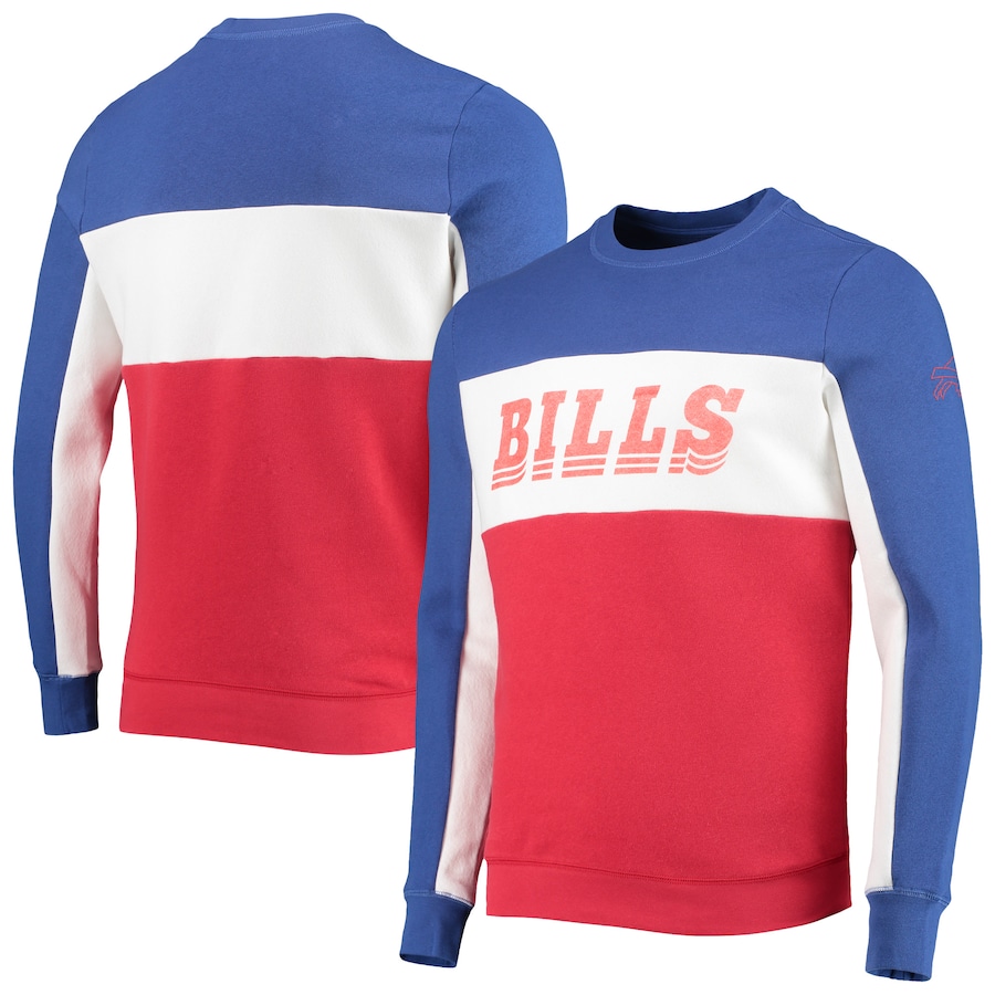 Buffalo Bills Junk Food Color Block Pullover Sweatshirt