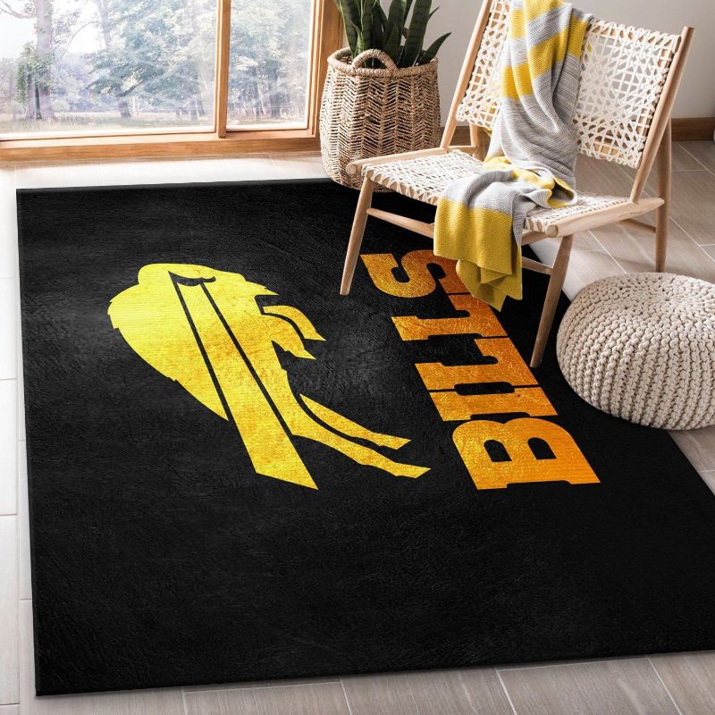 Buffalo Bills NFL Area Rug Carpet Living Room Rug