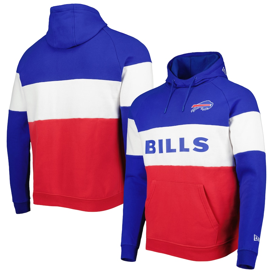 Buffalo Bills New Era Colorblock Current Pullover Hoodie