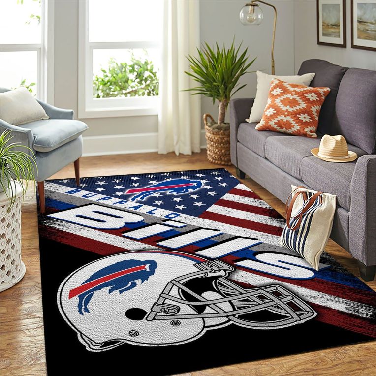 Buffalo Bills Nfl Team Logo American Style Area Rug