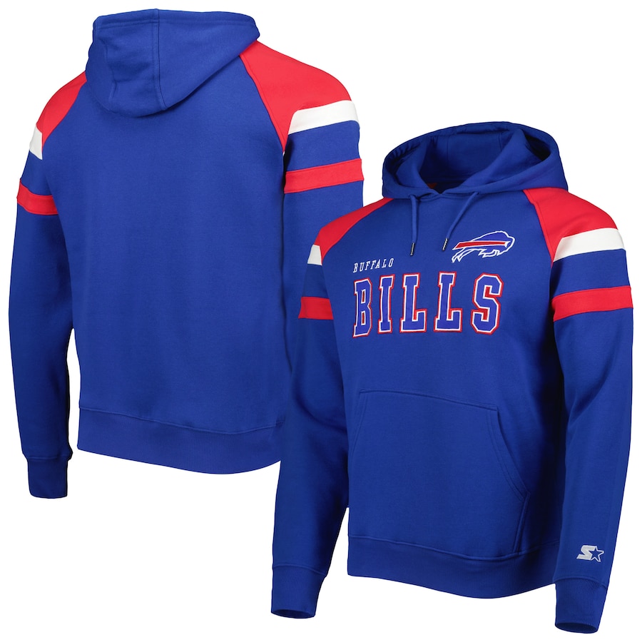 Buffalo Bills Starter Draft Fleece Raglan Pullover Hoodie