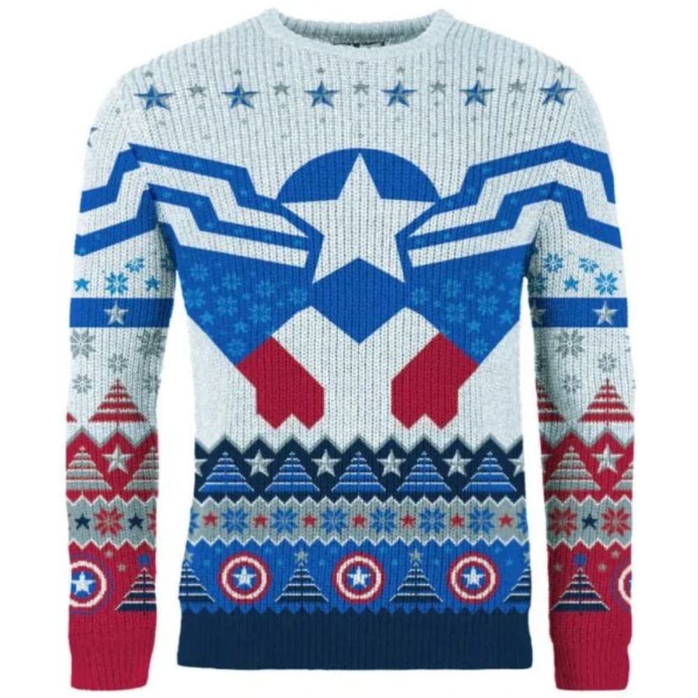 Captain America New And Improved Sam Wilson Christmas Sweater
