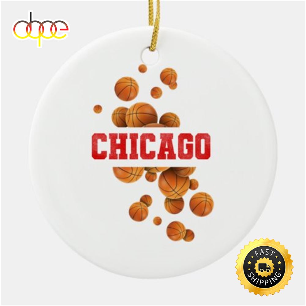 ChicagoRetro NBA Ceramic NBA Christmas Ornaments