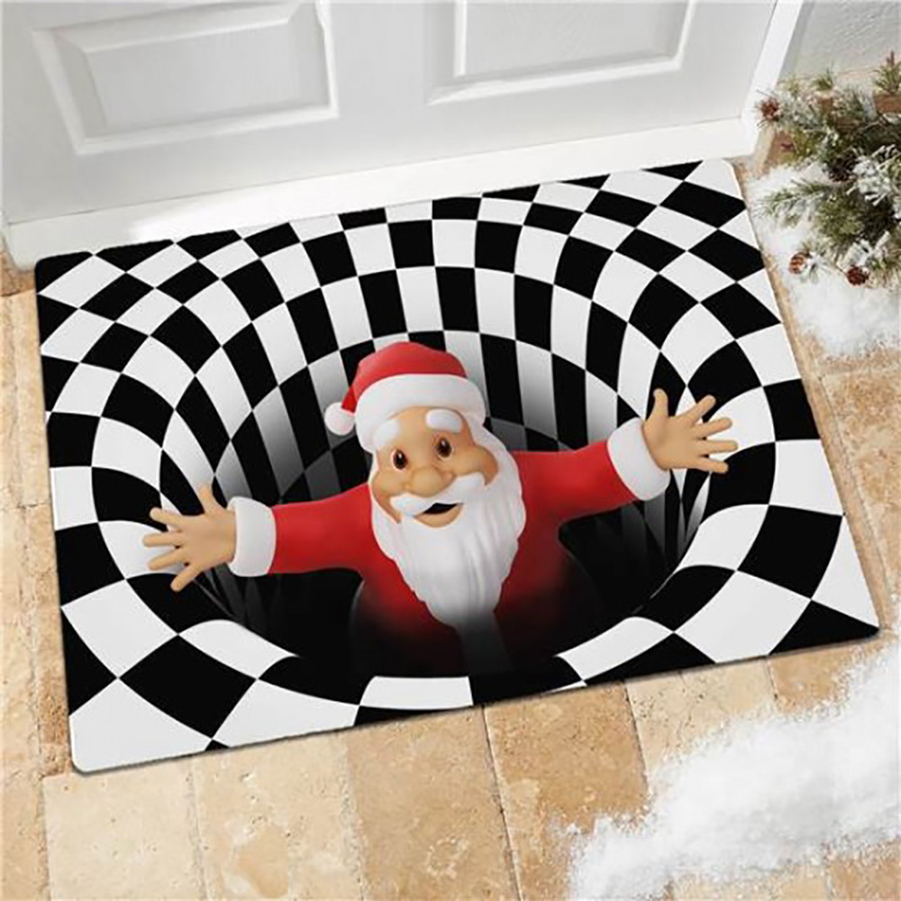Christmas Welcome Door Mats Outdoor Area Rug 3D Doormat