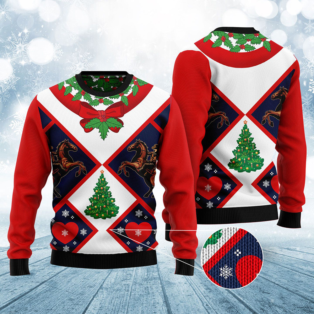 Cowboy Ugly Christmas Sweater Sweater Christmas Unisex